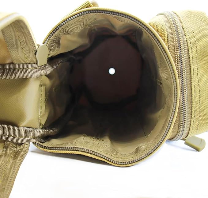 Outdoor Military Tactical Water Bottle Bag, Multi-Function Mount Water Bottle Bag for Camping Trip, with Adjustable Shoulder Strap, Large-Capacity Water Bottle Bag on Waist