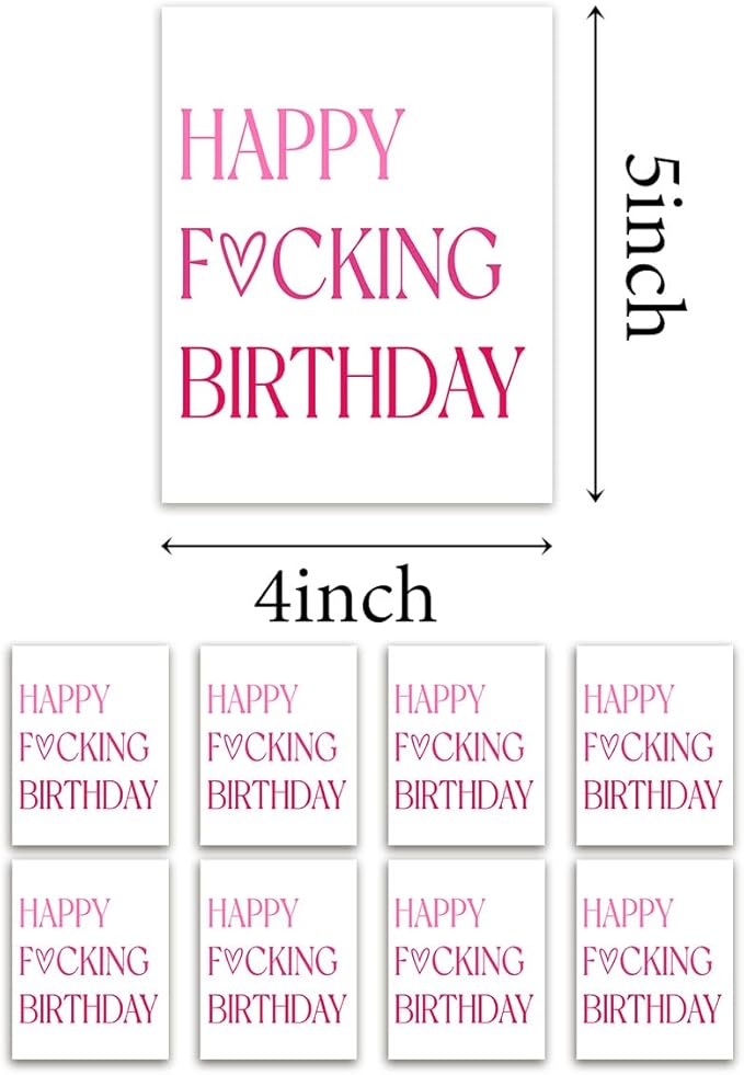 8 Pcs Birthday Wine Labels, Birthday Gifts for Women Her Him, Birthday Wine Bottle Stickers, Happy Birthday Party Decorations Gifts for Women Her Him, Happy Birthday Wine Bottle Labels