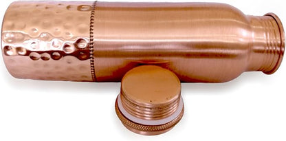 Ayurvedic Drinking Copper Water Bottle for Sports, Travel, Yoga & Everyday Use, Water Bottle for Gym, Office, Hiking, Outdoor Capacity 32 Oz (Design 11, 32 Oz)