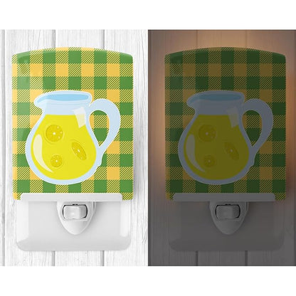 Caroline's Treasures BB8631CNL Backyard BBQ Lemonade #2 Ceramic Night Light Compact, UL-Certified, Ideal for Bedroom, Bathroom, Nursery, Hallway, Kitchen, 6x4x3, Multicolor