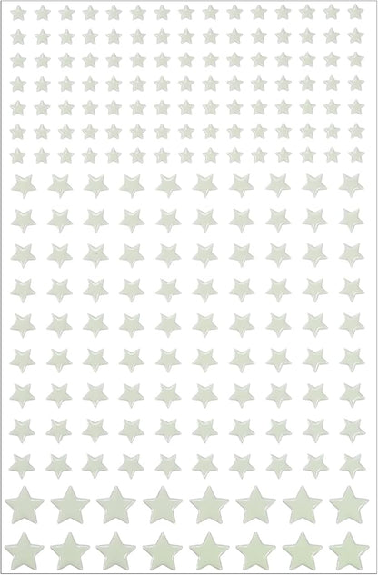 uxcell 1 Set Glow Stars, Glow in The Dark Ceiling Stickers, 3D Stars Wall Decals Glowing Decal Decoration for Ceiling and Wall