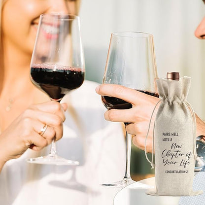 Going Away Gift Farewell Gifts for Coworkers Moving Away Gifts for Friends Coworker Leaving Gifts for Women New Beginnings Gifts for Women Goodbye Gifts for Boss Men Next Chapter Wine Bag