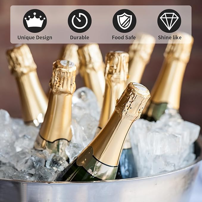 4 Pcs Galvanized Tub 3 Gallon Ice Buckets for Parties Beverage Metal Champagne Drink Wine Large Bucket for Cocktail Mimosa Bar Supplies (Silver)