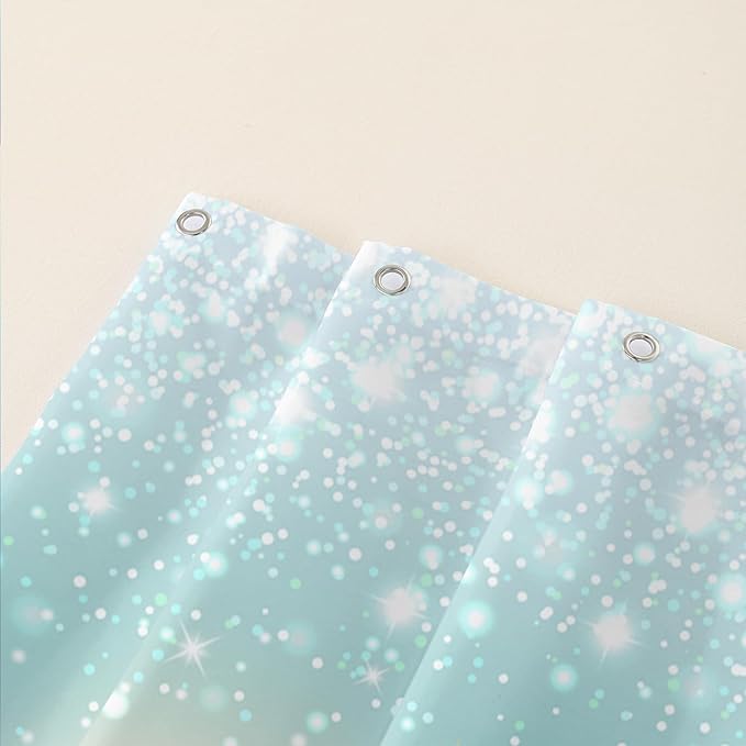 AILONEN Rose Shower Curtain for Bathroom Decor,Galaxy Pink Rose Bath Curtain Gifts for Girls Women,Modern Minimalism Curtain,Polyester Waterproof with 12 Plastic Hooks, 72" W*96" H