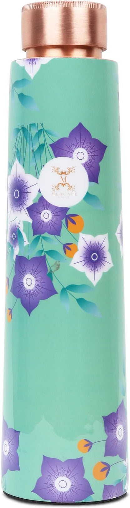 Pure Copper Water Bottle Experience the Benefits of MERCAPE® Pure Copper Water Bottle - Joint Less, Leak Proof (900ml) (Classic 2)