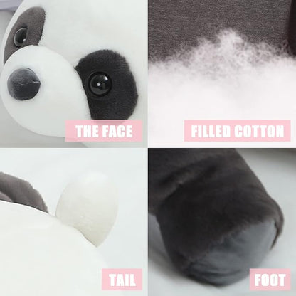 24" Cute Giant Panda Bear Plush Soft Hugging Body Pillow,Large Panda Stuffed Animals Toy Doll Gift for Kids,Girls and Boy,Birthday,Easter