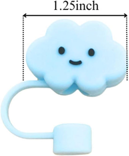 Stanley Accessories Water Bottle with Strap Bottle Sling Carrier with Handle Attachment Fits Most 8-40oz Tumbler & Stanley + 4Cute Straw Covers 3D Straw Toppers Gift Set-Cloud