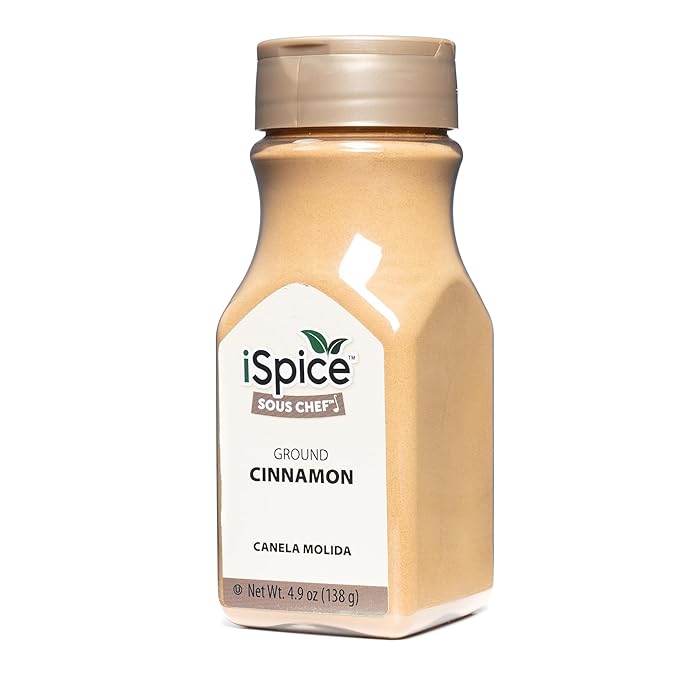 iSpice PREMIUM GROUND CINNAMON | Pure and Fresh | Essential Kitchen Spice | CANELA MOLIDA | DELICIOUS- Free of ANY Artificial Colors 4.9oz (138g)
