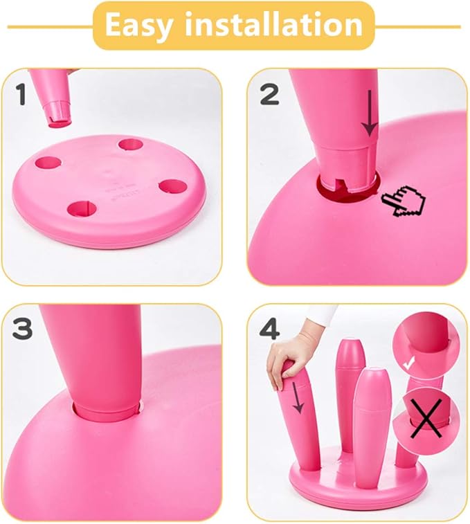 Kids Step Stool, Kindergarten Study Stools, Lightweight Footstools are Sturdy and Durable, Very Suitable for Use in The Kitchen, Bathroom and Bedroom (Red Wine)