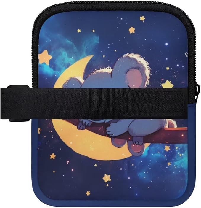 Koala Galaxy Stanley Cup Pouch with Adjustable Strap Water Bottle Storage Bag 20oz-40oz IceFlow Tumbler Pouch for Stanley Accessories