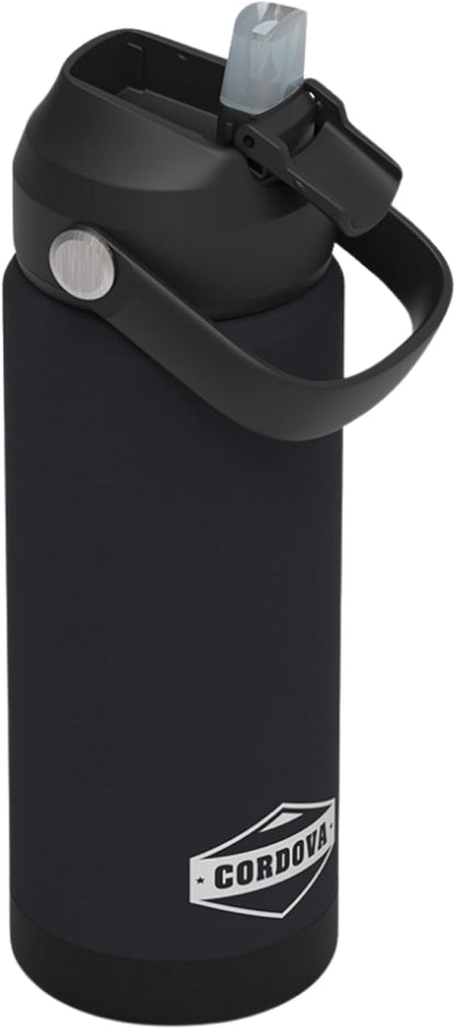 Cordova Outdoors Trailhead Class Water Bottle, Obsidian, 18 oz