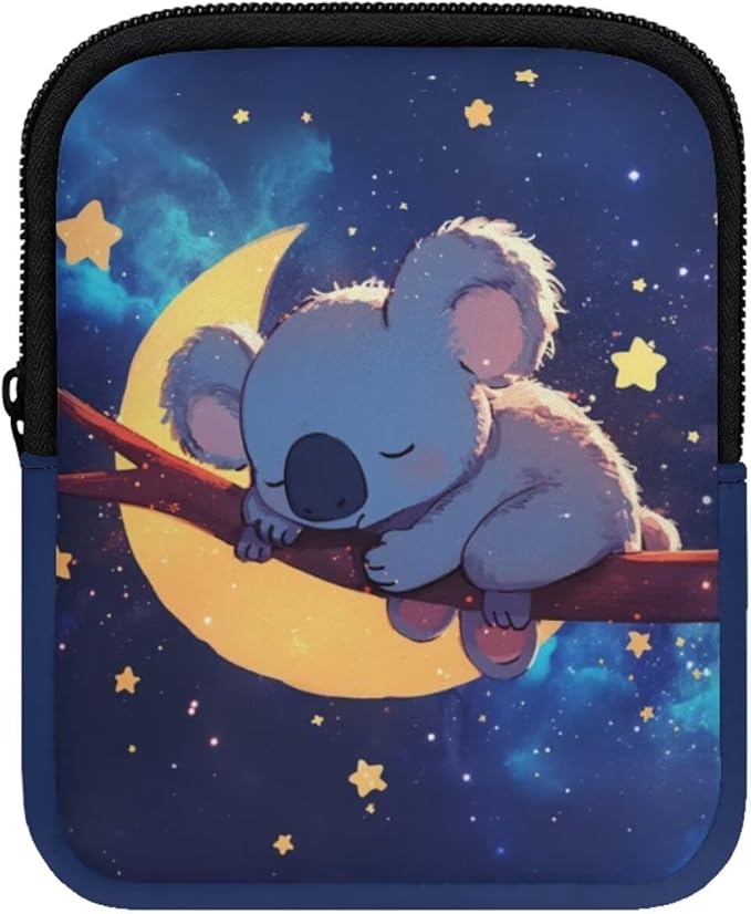 Koala Galaxy Stanley Cup Pouch with Adjustable Strap Water Bottle Storage Bag 20oz-40oz IceFlow Tumbler Pouch for Stanley Accessories