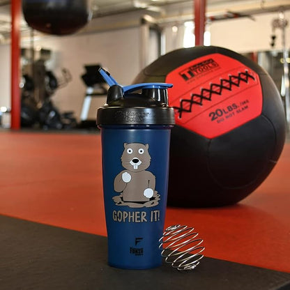 Blender Bottle x Forza Sports Classic 28 oz. Shaker Mixer Cup with Loop Top (Gopher It!)