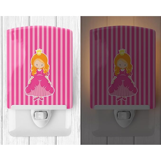 Caroline's Treasures BB8751CNL Ginger Girl Princess Faith Ceramic Night Light Compact, UL-Certified, Ideal for Bedroom, Bathroom, Nursery, Hallway, Kitchen, 6x4x3, Multicolor
