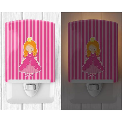 Caroline's Treasures BB8751CNL Ginger Girl Princess Faith Ceramic Night Light Compact, UL-Certified, Ideal for Bedroom, Bathroom, Nursery, Hallway, Kitchen, 6x4x3, Multicolor