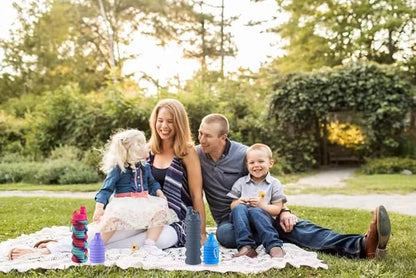 Collapsible Water Bottles 2 pack Travel Water Bottle Portable Hiking Water Bottle with Leak proof 500ML Reusable BPA Free Silicone Water Bottles. (Blue+Purple)