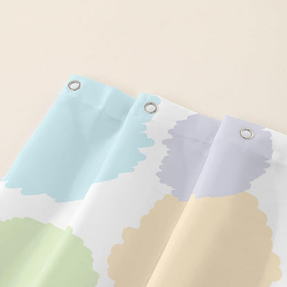 AILONEN Frog Shower Curtain, Cute Frog Bathroom Curtain,Music Frog Green Cartoon Kids Shower Curtain 60" W*72" H Polyester Waterproof Frog Bathroom Curtain with 12 Hooks