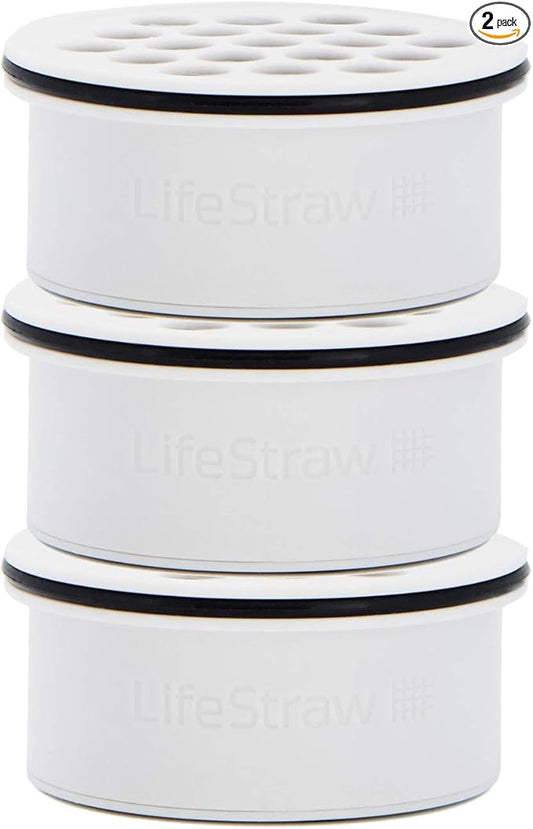 LifeStraw Home – Activated Carbon + Ion Exchange Replacement Filter for Protection Against tap Water contaminants Including microplastics, PFAS and 30+ contaminants