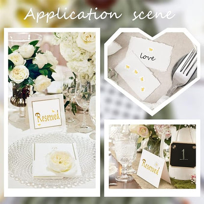 OLYCRAFT 2400pcs Beef Meal Stickers 0.4 inch Gold Cow Wedding Meal Stickers Food Choice Sticker Kitchen Stickers Wedding Meal Indicator Stickers Meal Choice Stickers for Place Card Wedding Supplies