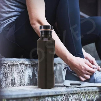 Pure Copper Jasmine Antique Water Bottle: A Premium Design Bottle with Ayurvedic Health Benefits, (800ml / 27oz)