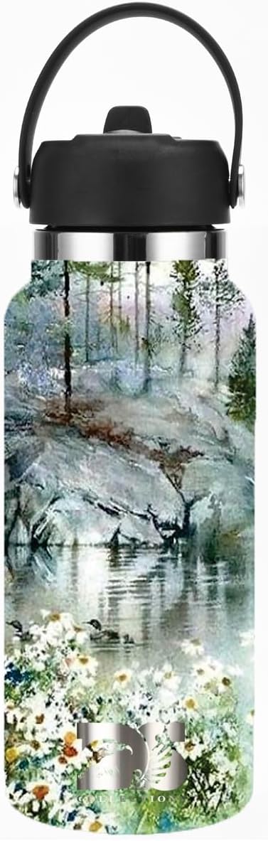 32oz Stainless Steel Sports Water Bottle with Straw Lid - Leak-Proof, Durable Design for Hydration on the Go During Workouts, Travel & Outdoor Activities, Large