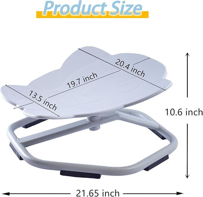 Autism Kids Swivel Chair, Spinning Chair for Kids Sensory, Kids Swivel Chair Sensory, Sensory Toy Chair, Carousel Spin Sensory Chair, Training Body Coordination (Gray)