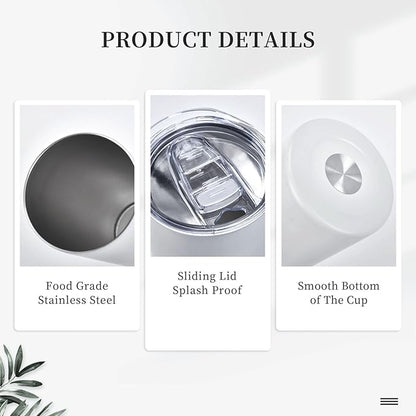 Skinny Tumbler Gift For Men Women, Cow Print Gifts For Women Funny Cow Print Tumbler Cup With Straw Lid 20 Oz,Cute Cow Reusable Stainless Steel Insulated Vacuum Slim Travel Coffee Mug