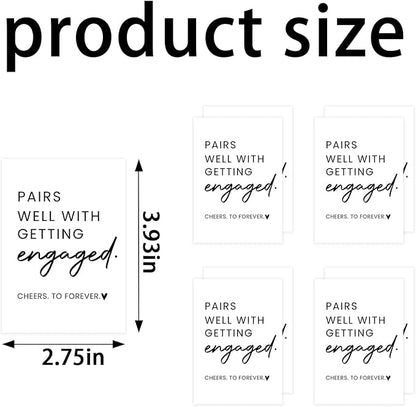 24Pcs Bridesmaid Mini Wine Labels, Bridesmaid Maid of Honor Proposal Gifts Bridal Shower Gifts, Will You Be My Bridesmaid Wine Bottle Stickers, Pairs Well with being