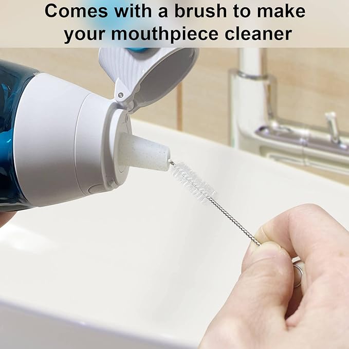 4-Pack Mouthpiece Replacement for Brita Water Bottle With brush, Bite Valve Replacement Parts Compatible with Brita Filter Water Bottles & Brita Stainless Steel Water Bottle (white)