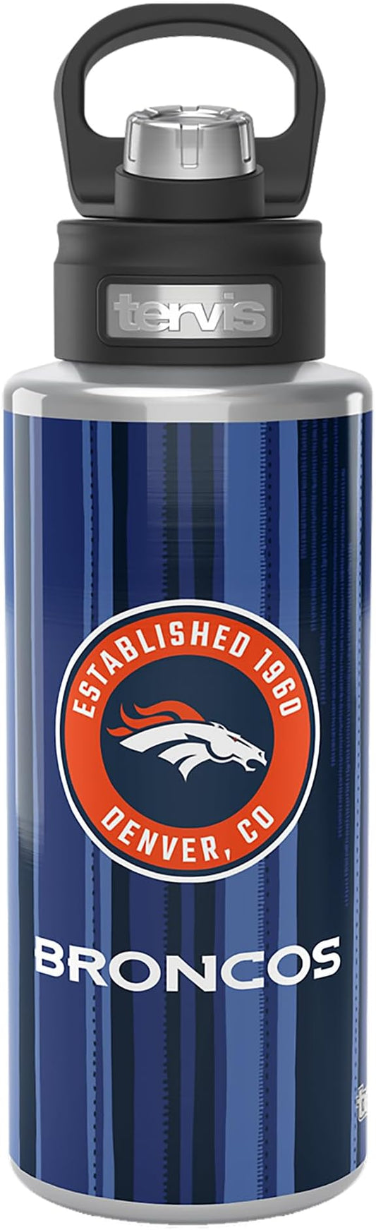 Tervis NFL Denver Broncos-All in Water, 32oz Wide Mouth Bottle, Stainless Steel