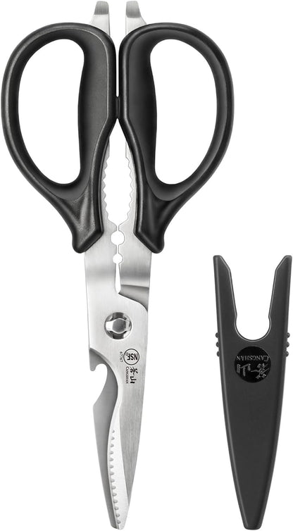 Cangshan 503343 9-inch Heavy-Duty Come-Apart Kitchen Shears with Guard