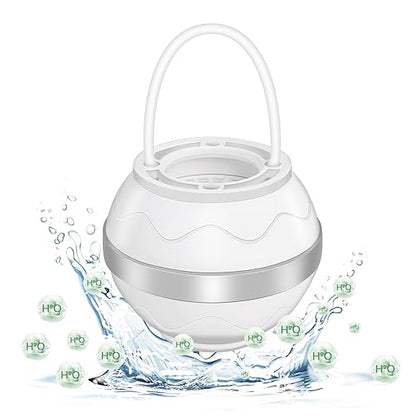 Gekufa Bath Ball Filter, 8 Layers Bath Filter for tub, Bath Tub Water Filter for efficient Filtration and Improved Water Quality, Improves Hair Texture and Nourishes Skin(White)