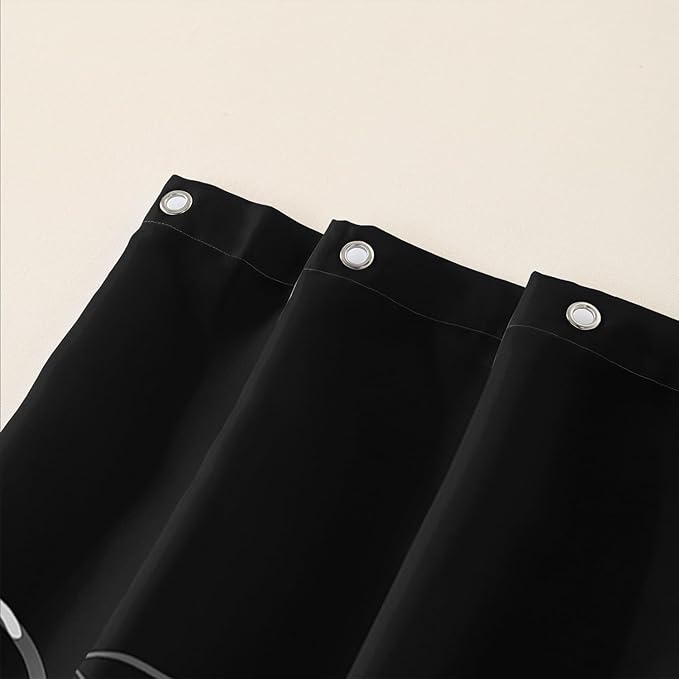 AILONEN Cat Shower Curtain for Kids Teens,Colorful Line Cat Bath Curtain for Bathroom,Animal Polyester Waterproof with 12 Plastic Hooks 72" W*84" H