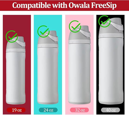 5Pcs Replacement Stopper Compatible with 24oz 32oz Water Bottle, Silicone Anti-Spill Bottle Top Lid Stopper,Replacement Seal Gaskets, Water Bottle 19oz 40oz Accessories