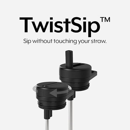 BrüMate Rotera 35 oz Stainless Steel Water Bottle with Touch Free Straw and Carry Handle | 100% Leakproof Insulated Water Bottle | Cup Holder Friendly Base | (Sage)