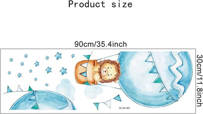 Waterproof Removable Vinyl PVC Hot Air Balloon Lion Safari Animal Star Wall Decal Wall Sticker Decor Nursery Kidsroom School Classroom Livingroom Bedroom Bathroom