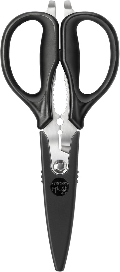 Cangshan 503343 9-inch Heavy-Duty Come-Apart Kitchen Shears with Guard