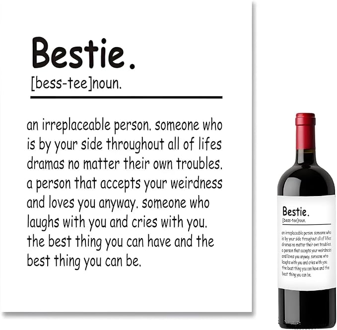 24Pcs friend's birthday part Birthday Gifts for Women Men Wine Labels, Happy Birthday Party Decorations Woman Man Wine Bottle Stickers, birthday Gifts for Women Wine Bottle Labels