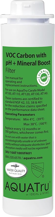 AquaTru Carafe Replacement Filters (Alkaline)