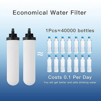 7" Ceramic Filter, Replacement Filters for ProOne® G2.0 Filters, ProOne® Big+ or Big II Countertop Gravity Water Filter System and FACHIOO King Tank Series(Pack of 2)