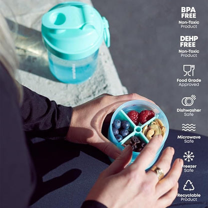 Smartshake Original 2GO, 20 oz Shaker Cup, Gunsmoke Black (Packaging May Vary)