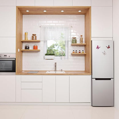 uxcell 120Pcs 3D Beautiful Butterfly Removable DIY Wall Stickers for Bedroom Living Room TV Background Decorations, Yellow