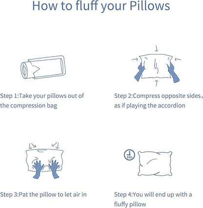 MEILA 2 Pack Cotton Toddler Pillows, 13x18 Pillows for Sleeping and Traveling, Machine Washable Kids Pillows Ideal for Crib, Bed, Cot and Nap, Qrange & Light Grey