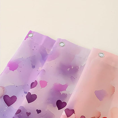 AILONEN Tree of Life Shower Curtain for Bathroom,Watercolor Hearts Tree Printed Waterproof Bath Curtain,Colorful Tree Leaves of Life Abstract Boho Shower Curtain 36" W x 72" H