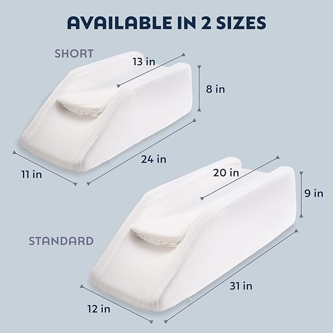 Adjustable Leg, Knee, Ankle Support and Elevation Pillow | Surgery | Injury | Rest | (Short)