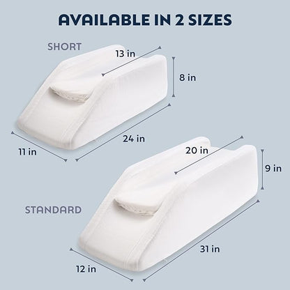Adjustable Leg, Knee, Ankle Support and Elevation Pillow | Surgery | Injury | Rest | (Short)