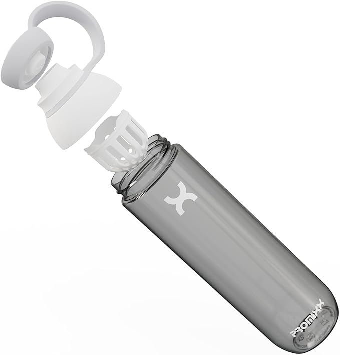 Promixx FORM Water Bottle - Premium Large Water Bottles for Shakes Infusions and Hydration - Lifetime Durability, Leakproof Sports Water Bottle BPA Free - 26oz (White)