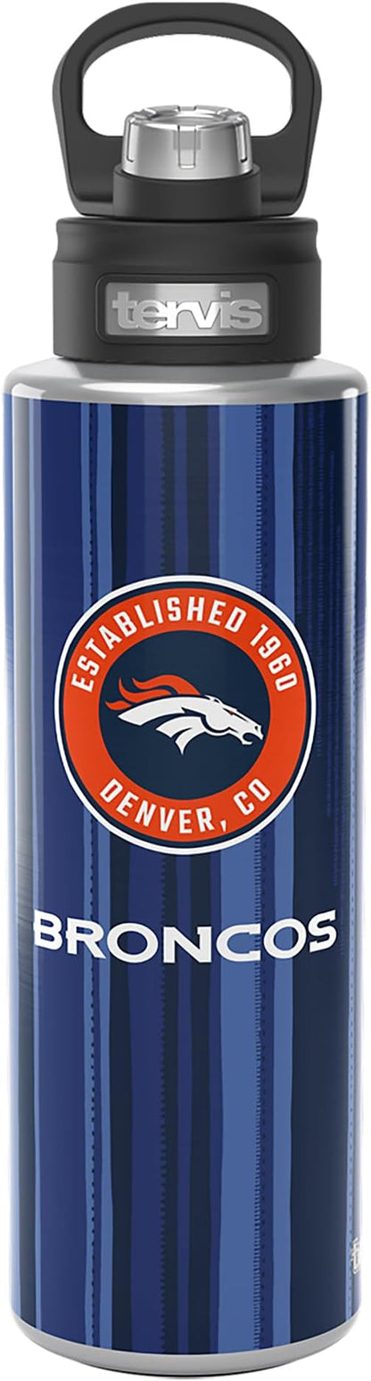 Tervis NFL Denver Broncos-All in Water, 40oz Wide Mouth Bottle, Stainless Steel