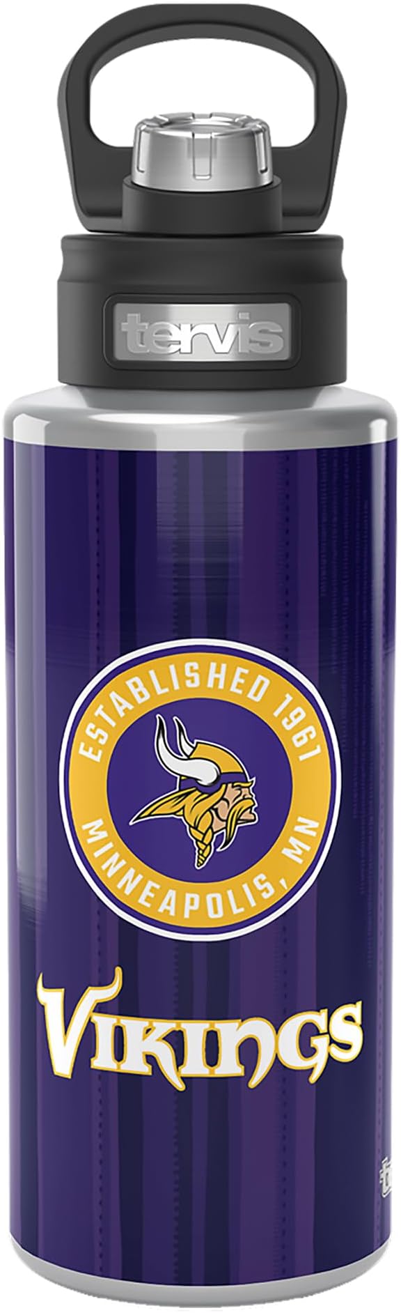 Tervis NFL Minnesota Vikings-All in Water, 32oz Wide Mouth Bottle, Stainless Steel