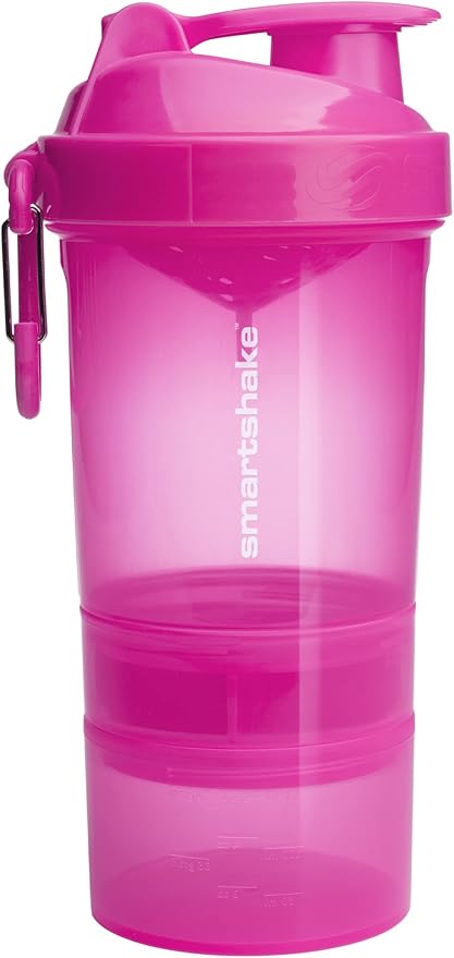 Smartshake Original 2GO, 20 oz Shaker Cup, Pink (Packaging May Vary)